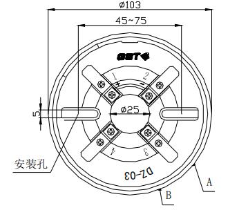 DZ-03定位底座 河北海湾底座